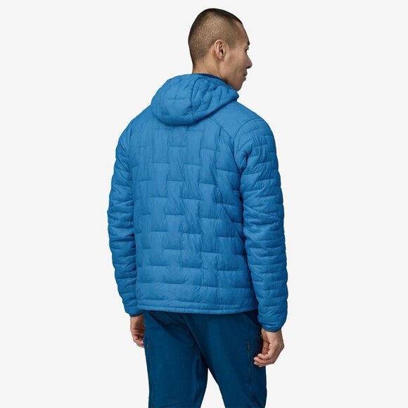 NWT Men's PATAGONIA Micro Puff Hoody Jacket  Vessel Blue XL 2024 $329 - Picture 3 of 4